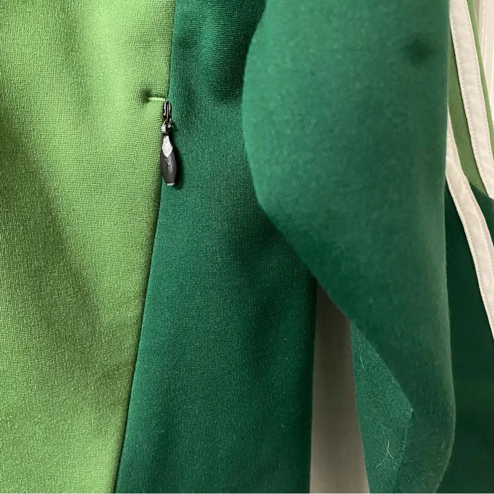 Vintage Y2K Adidas Medium Green & White Zip Up Climawarm Soccer Track Jacket - Picture 7 of 14